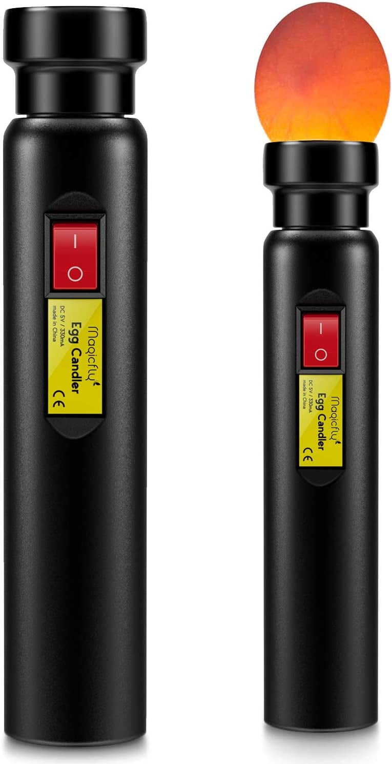Magicfly Rechargeable Egg Candler Tester for Monitoring Eggs Development, Bright Cool LED Light Candling Lamp