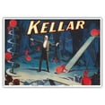 thumbnail image 1 of Magician Harry Kellar - Demon Globe Trick - Vintage Magic Poster c.1902 - Master Art Print 10in x 14in, 1 of 4