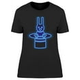thumbnail image 1 of Magician Hat And Rabbit Neon T-Shirt Women -Image by Shutterstock, Female x-Large, 1 of 2