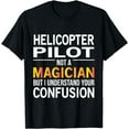 thumbnail image 1 of Magician Helicopter Pilot Funny Aviation T-Shirt, 1 of 4