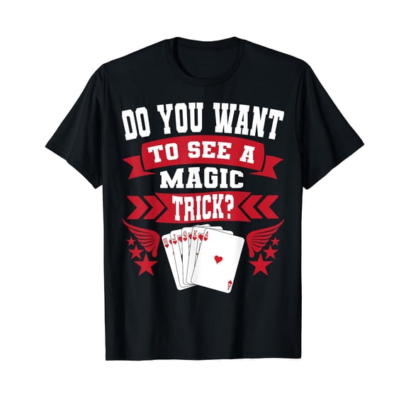 Magician Illusionist Cardistry Perfomer Card Magic Trick T-Shirt