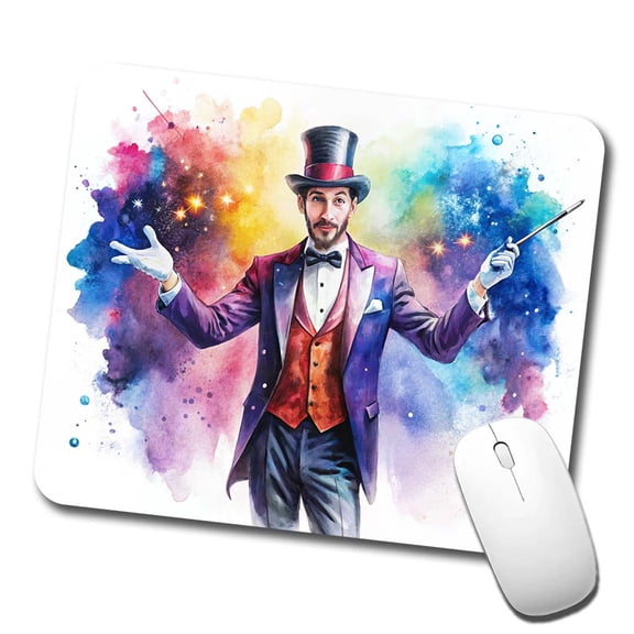 Magician Magic Watercolor Mouse Pad Low Profile Gaming Mat