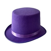 HPDDIN Magician Solid Color Holiday Party Halloween Derby Hat Fashion Unisex Derby Hat
