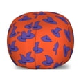 thumbnail image 1 of Magician Storage Toy Bag Chair, Repetitive Doodle Pattern with Witch and Wizard Hat Halloween Themed, Stuffed Animal Organizer Washable Bag, Large Size, Dark Orange Blue Violet, by Ambesonne, 1 of 3