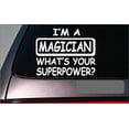 thumbnail image 1 of Magician Superpower Sticker *G423* 8" Vinyl Decal magic wand hat card trick cape, 1 of 1