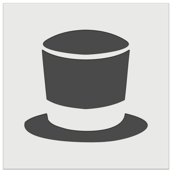Magician Top High Hat Topper DIY Cookie Wall Craft Stencil - 5.5 Inch