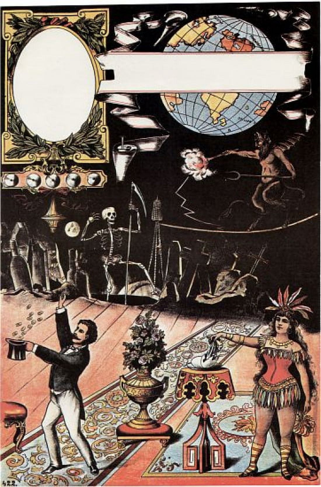 Magician and Assistant Magic Canvas Art - (24 x 36)