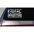 thumbnail image 1 of Magician equal Sticker *G678* 8" vinyl magic trick hat cape gloves tricks, 1 of 1