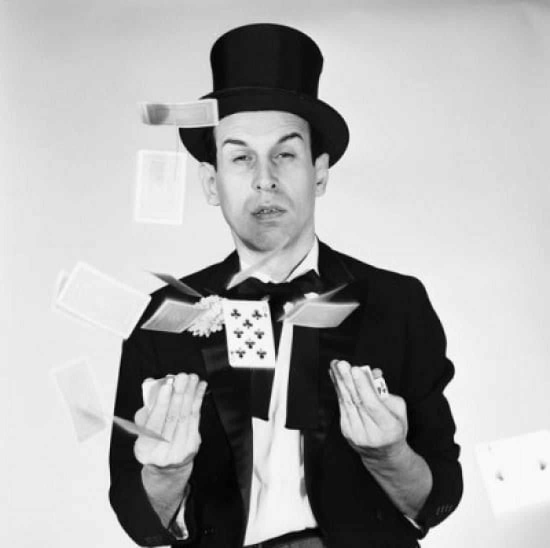 Magician performing card tricks Canvas Art - (24 x 36)