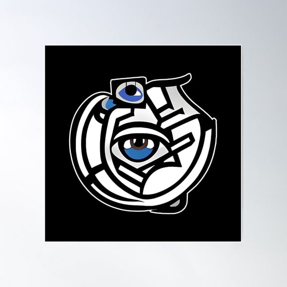 Magickal Evil Eye Symbol Poster Wall Art, Modern Wall Decor For Living Room Bedroom, 16x16 UNFRAMED