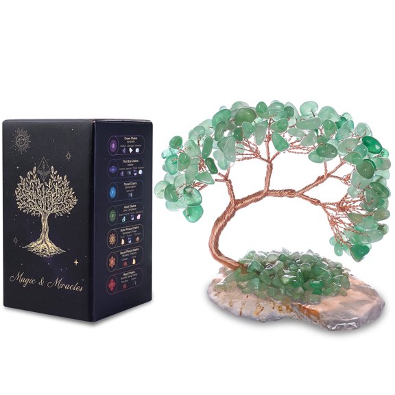 Magicmiracles Tiger’s Eye Feng Shui Energy Tree Healing Crystal Tree with Natural Gemstone Handmade Money Tree Bonsai for Home Decor Meditation Spiritual Gift for Women