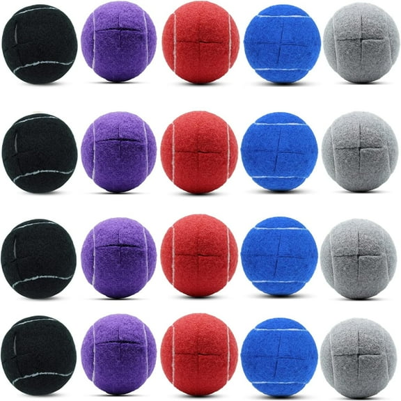 Magicorange 20 PCS Precut Walker Tennis Balls for Furniture Legs and Floor Protection (Multicolor)