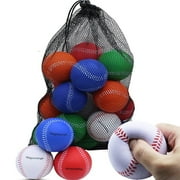 Magicorange 20 Pack Foam Baseballs, Soft & Safe Baseballs for Beginner Practice Training Toss, Hitting, Pitching (Multicolor)