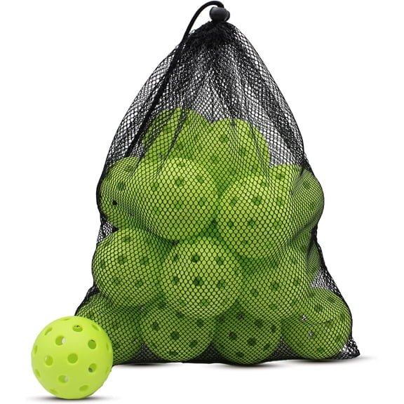 Magicorange 20 Pack Pickleball Balls, USAPA Approved 40 Holes High Elasticity & Durable Pickle Balls (Green)