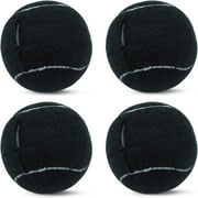 Magicorange 4 PCS Precut Walker Tennis Balls for Furniture Legs and Floor Protection, Heavy Duty Long Lasting Felt Pad Glide Coverings Black
