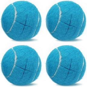 Magicorange 4 PCS Precut Walker Tennis Balls for Furniture Legs and Floor Protection, Heavy Duty Long Lasting Felt Pad Glide Coverings (Light Blue)