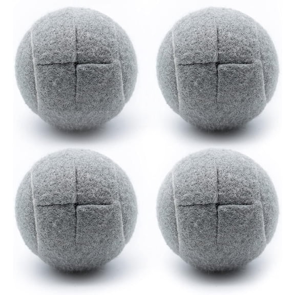 Magicorange 4 PCS Precut Walker Tennis Balls for Furniture Legs and Floor Protection, Heavy Duty Long Lasting Felt Pad Glide Coverings(Gray)