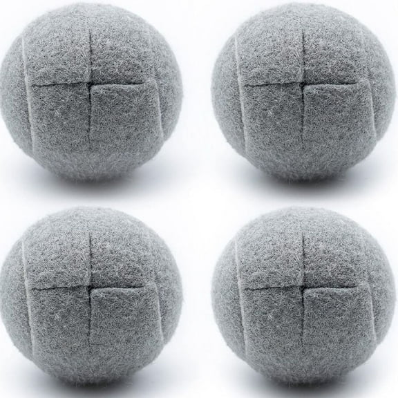 Magicorange 4 PCS Precut Walker Tennis Balls for Furniture Legs and Floor Protection, Heavy Duty Long Lasting Felt Pad Glide Coverings (Gray)