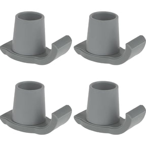 Magicorange 4 Pcs Walker Ski Glides, Fits 1-1/8" Tube Shaft, Walker Feet Replacement, Gray