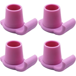 Magicorange 4 Pcs Walker Ski Glides, Fits 1-1/8" Tube Shaft, Walker Feet Replacement, Pink