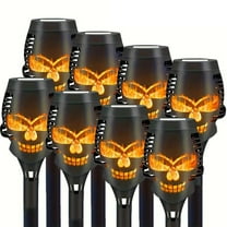 Magicorange 8 Pack Solar Torch Lights, Flickering Flame Solar Lights for Garden Patio Yard Pathway Walkway Landscape