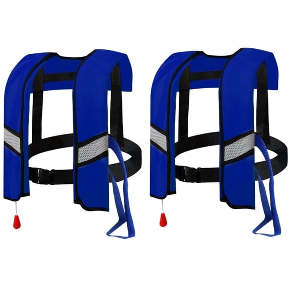 Magicorange 2 Pack Automatic Inflatable Life Jacket with Whistle, Adult Adjustable Life Vest Preserver PFD for Boating Fishing Sailing Kayaking Surfing Paddling Swimming