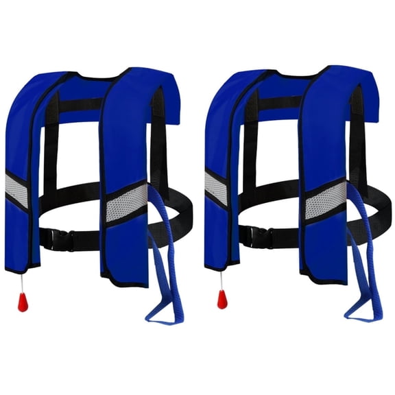 Magicorange 2 Pack Automatic Inflatable Life Jacket with Whistle, Adult Adjustable Life Vest Preserver PFD for Boating Fishing Sailing Kayaking Surfing Paddling Swimming