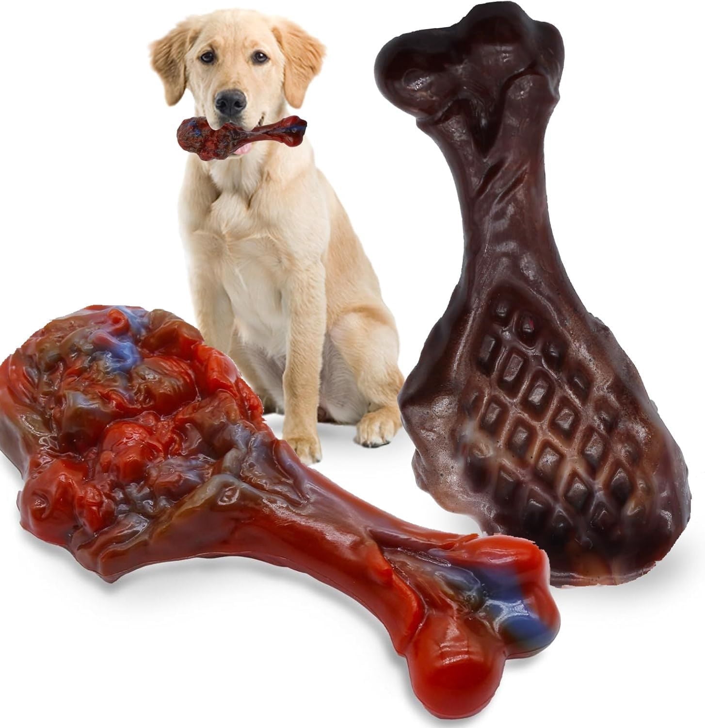 Image showcasing Magicorange Dog Chew Toys for Aggressive Chewers, Dog Toys for Medium ...