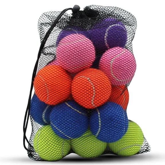 Magicorange Tennis Balls, Bulk Pack of 20, 2.58 inch Colored High Elasticity Practice Tennis Balls