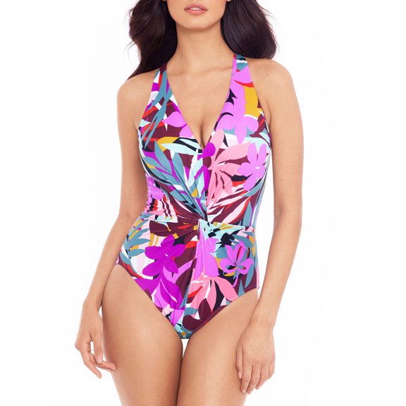 Magicsuit Womens Palm Springs Drew Plunge One-Piece Style-6010258 Swimsuit