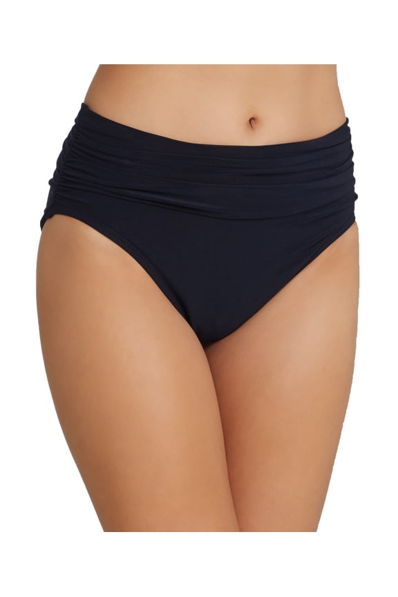 Womens Shirred Wideband Swim Bottom Separates