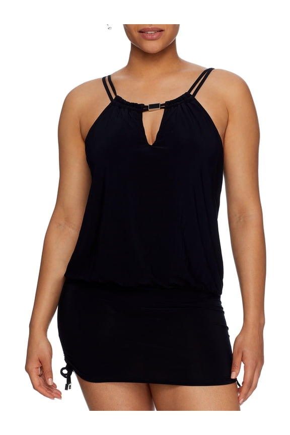 Womens Solid Susan Underwire Swim Dress Style-6006072 Swimsuit