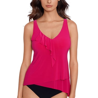 MagicSuit Women's Tankini Top - Adjustable Soft Cup Swimwear With Tummy Control