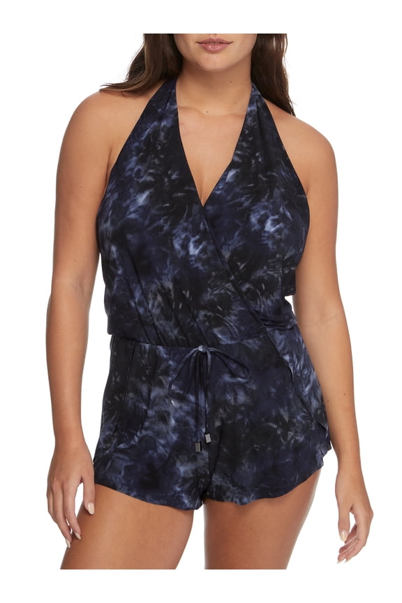 womens  Festival Chic Bianca Romper, 14, Black