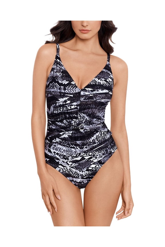 womens Gianna One-Piece, 10, Black