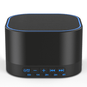 Magicteam White Noise Machine with 20 Non Looping Natural Soothing Sounds and Memory Function 32 Levels of Volume Powered by AC or USB and Sleep Sound Timer Therapy,Black