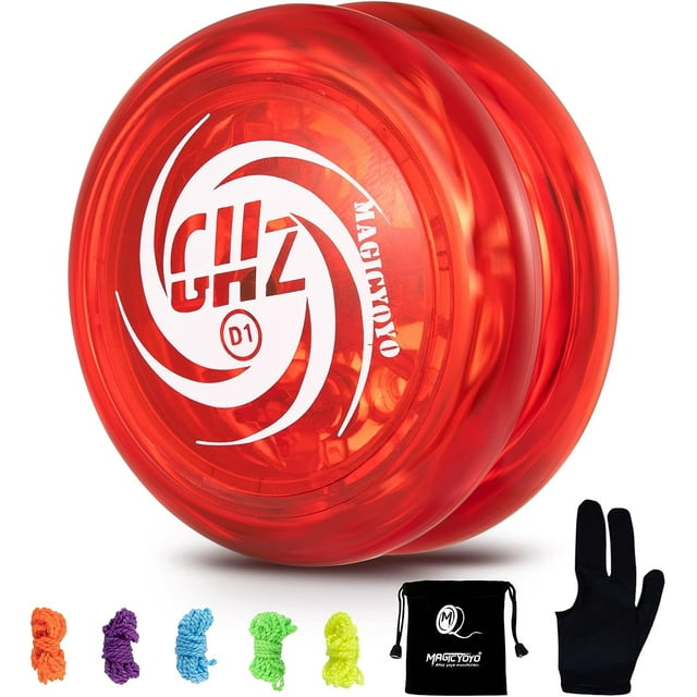 Magicyoyo Looping Yoyo D1 GHZ Red, Responsive Yoyo for Kids, Plastic