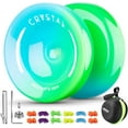 thumbnail image 1 of Magicyoyo Professional Responsive Yoyo K2 Crystal Blue Green, Dual Purpose Yoyo for Kids Beginner, 1 of 5