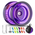 thumbnail image 1 of Magicyoyo Professional Responsive Yoyo K2 Crystal Purple, Dual Purpose Plastic Yo-Yo for Beginners, 1 of 8