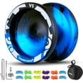 thumbnail image 1 of Magicyoyo Professional Responsive Yoyo V3 Black Blue, Solid Aluminum Yo-Yo for Beginner and Advanced, 1 of 8