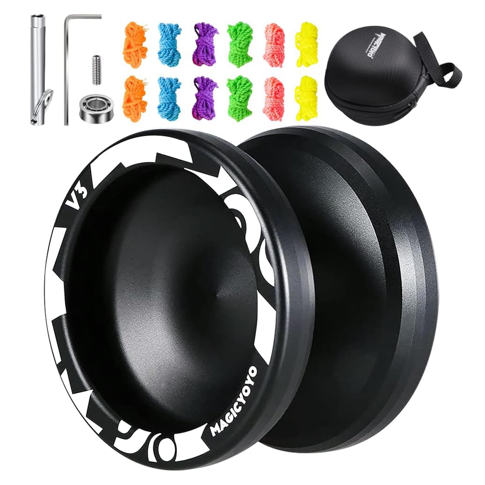 Magicyoyo Professional Responsive Yoyo V3 Black, HighQuality Aluminum