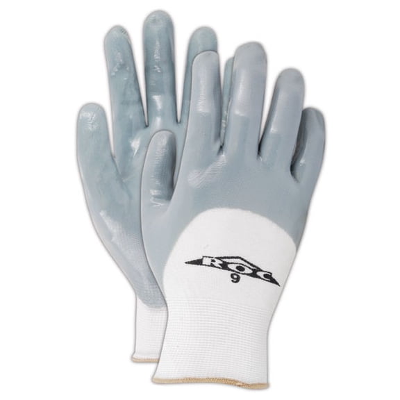 Magid ROC GP162 Nitrile 3/4 Coated Gloves, 12 Pair