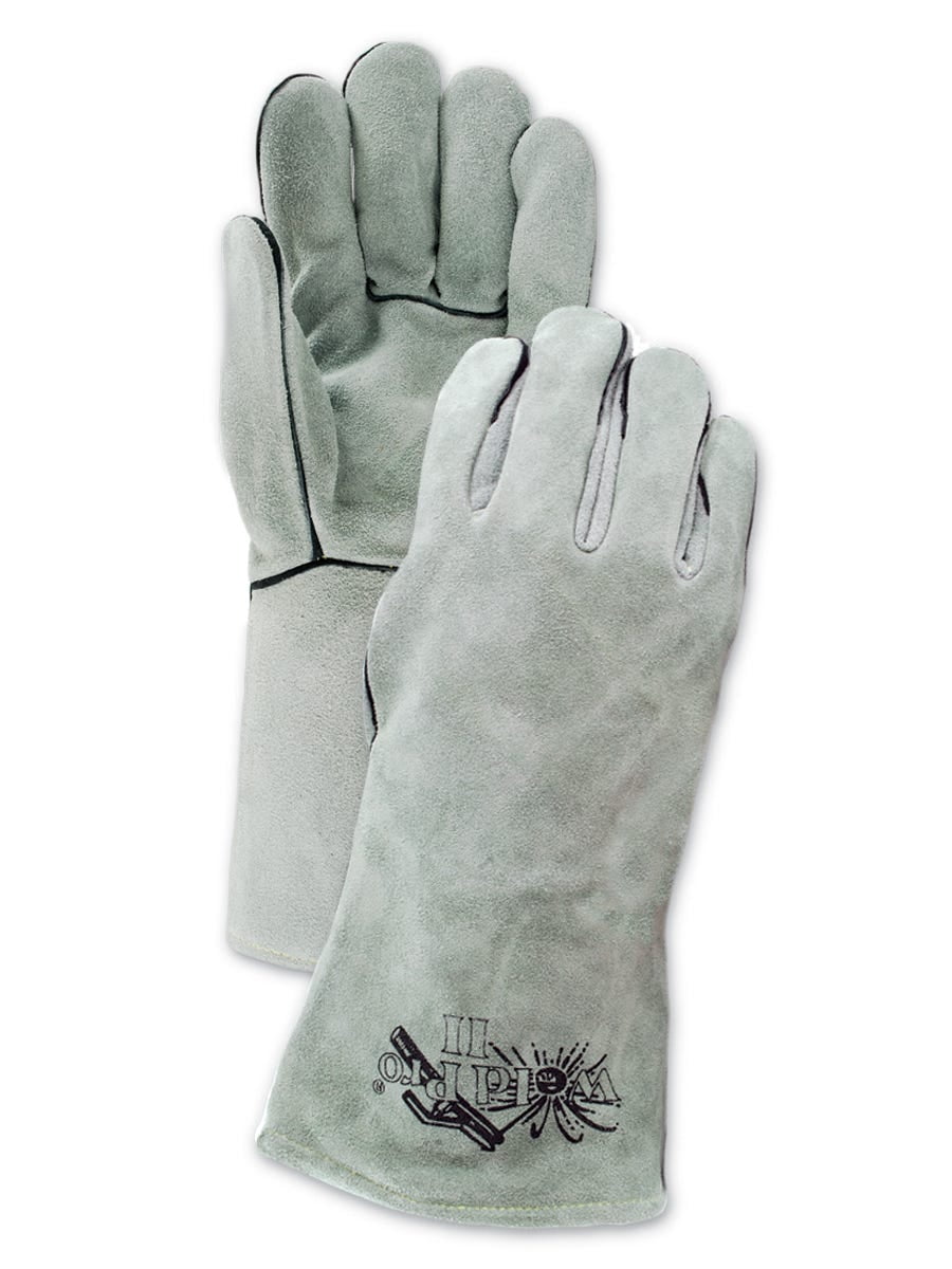 Magid WeldPro M6704FHL Leather Welding Gloves with Wool-Lined Back, 12 Pair
