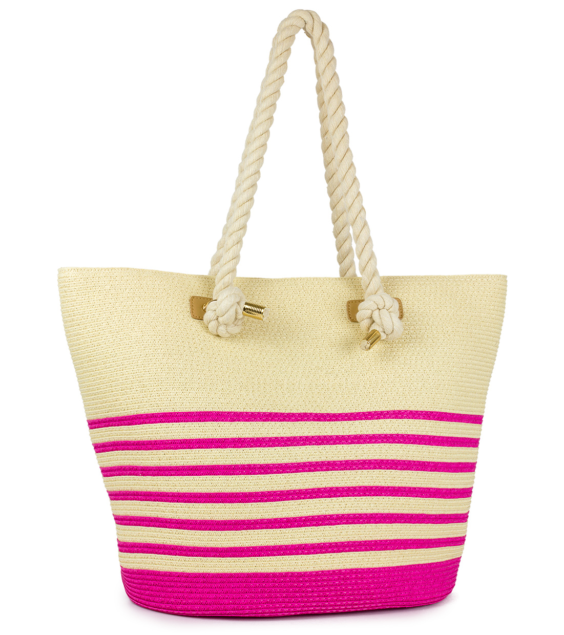 Magid Women's Adult Paper Straw Beach Bag Fuschia - image 1 of 1