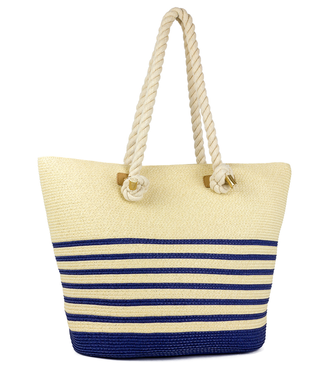 Magid Women's Adult Paper Straw Beach Bag Navy - image 1 of 1