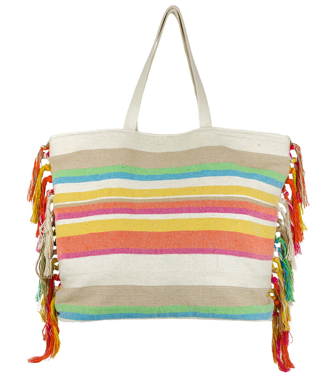 Magid Women's Beach Tote with Side Fringes - Walmart.com