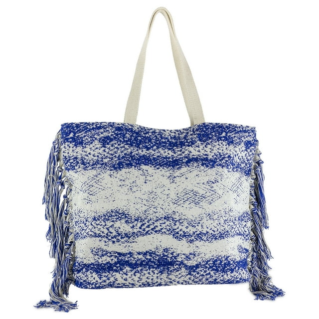 Magid Women's Beach Tote with Side Fringes