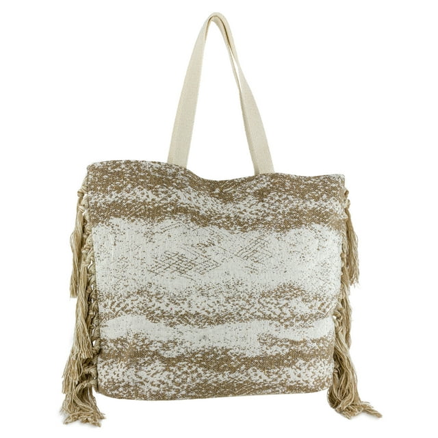 Magid Women's Beach Tote with Side Fringes