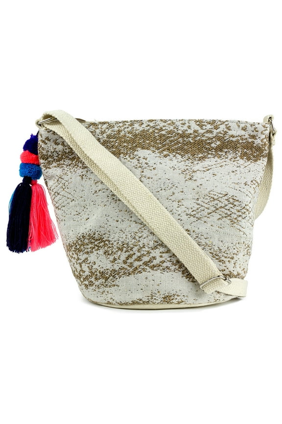 Women's Crossbody Bag with Tassel