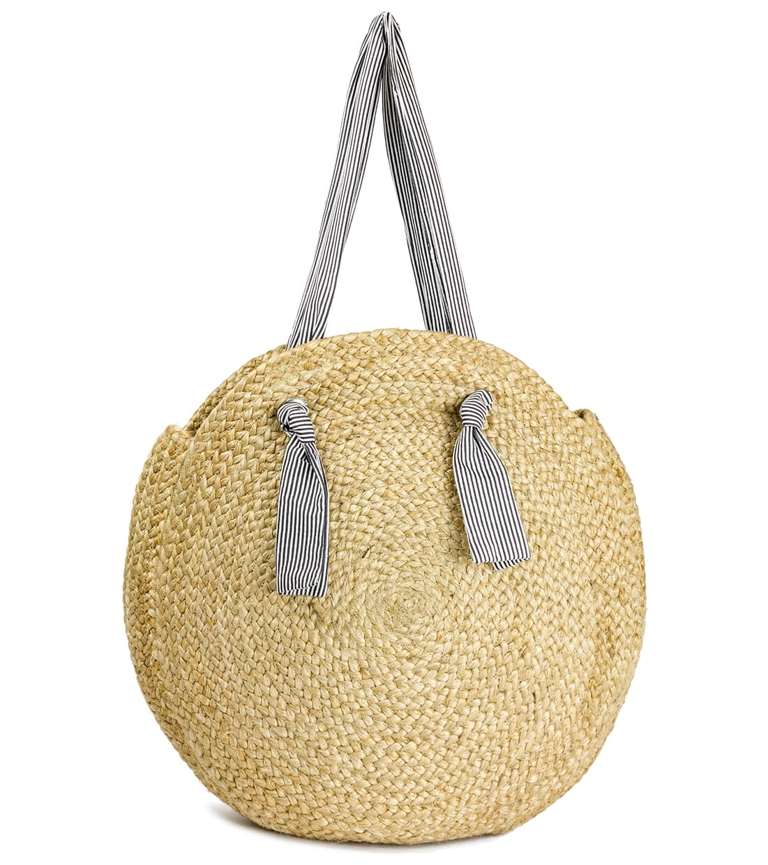 Straw circle tote best sale